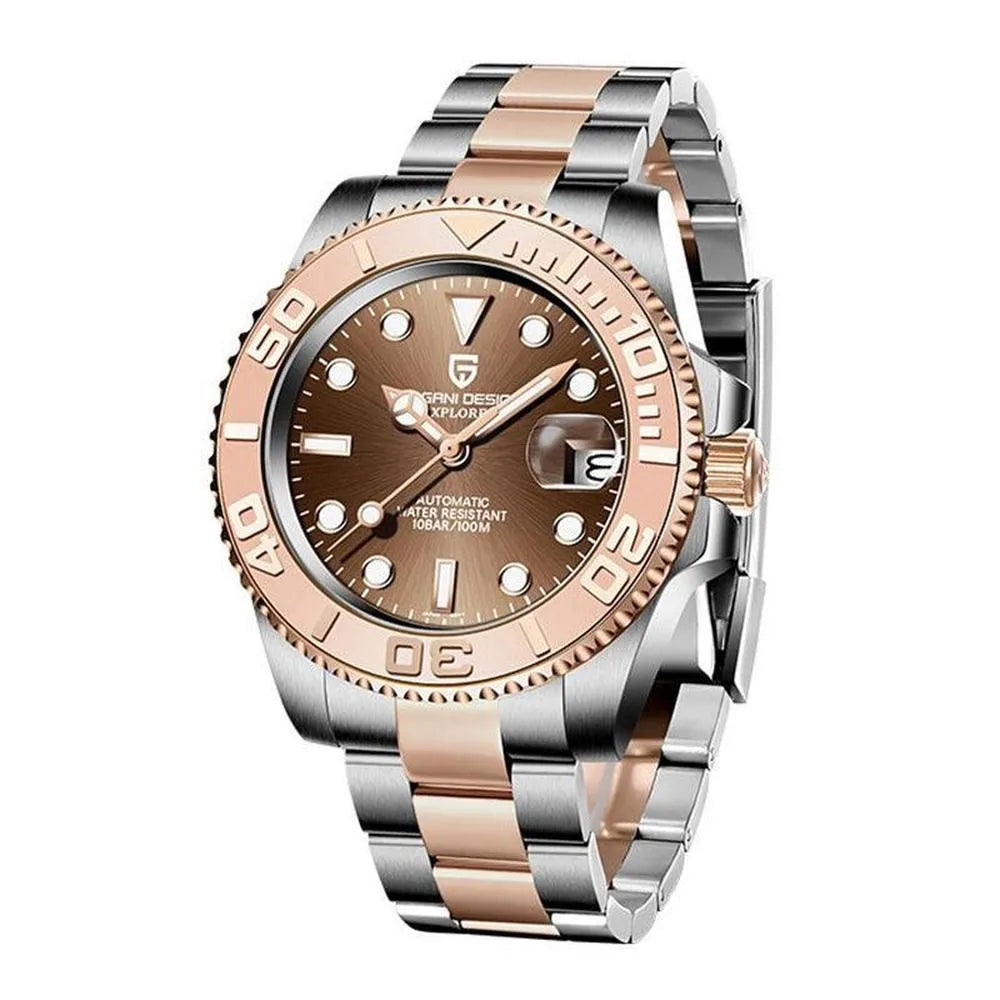 Pagani Design Automatic 40mm Sport Diver – NH35, Sapphire, Ceramic Bezel-Pagani Design-Viva Timepiece