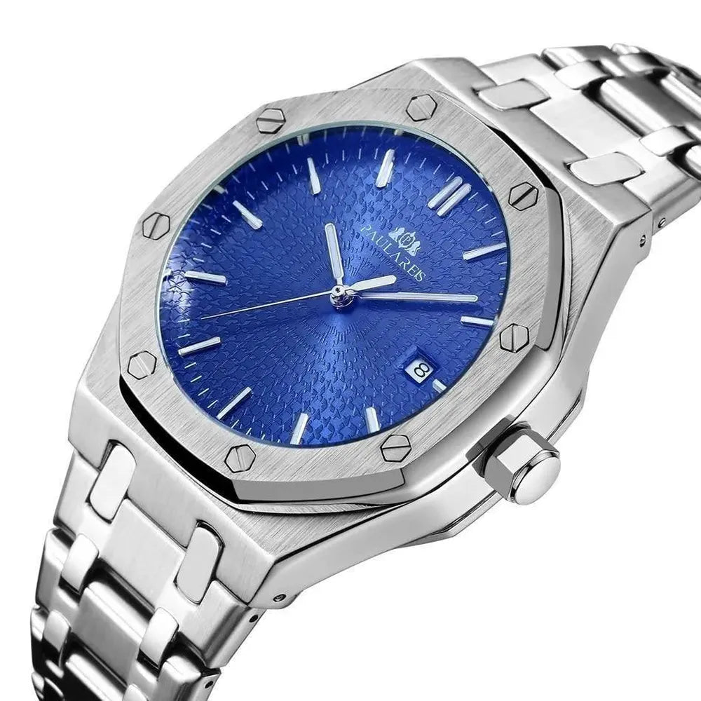 Paulareis Octa Steel Automatic Watch – Full Calendar 45mm-Paulareis-Viva Timepiece