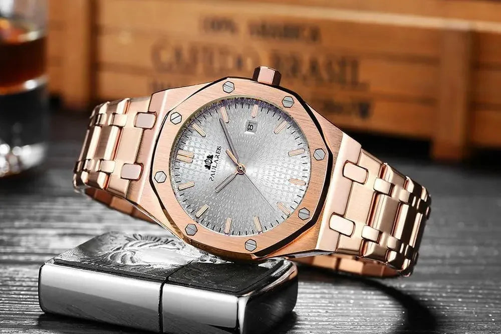 Paulareis Octa Steel Automatic Watch – Full Calendar 45mm-Paulareis-Viva Timepiece