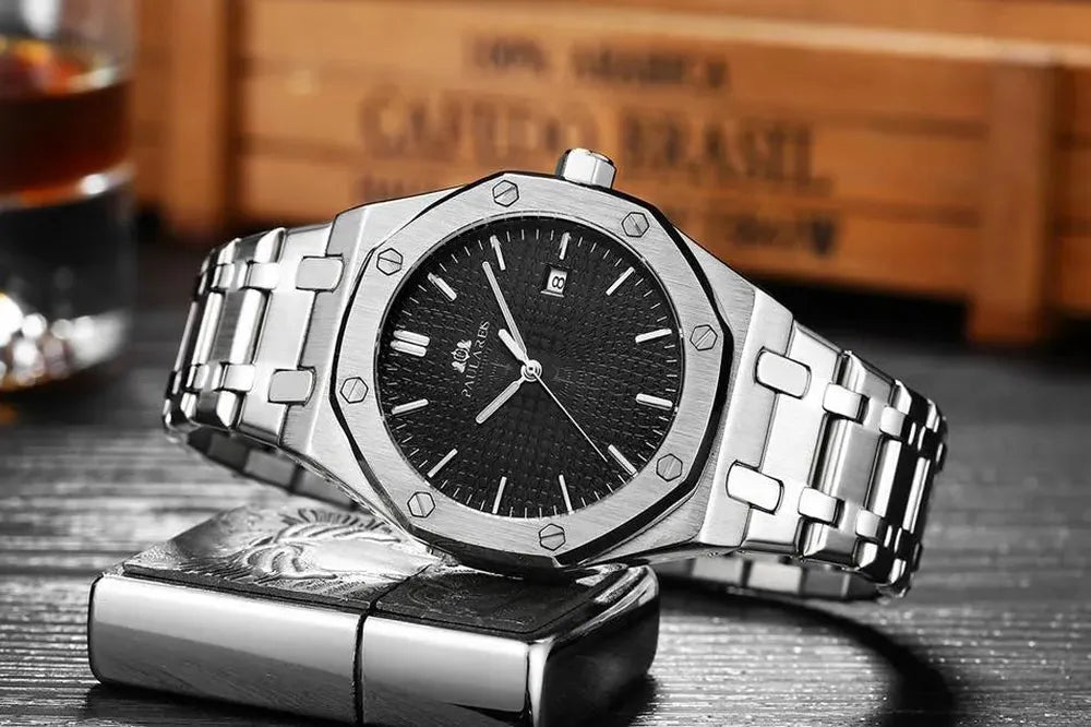 Paulareis Octa Steel Automatic Watch – Full Calendar 45mm-Paulareis-Viva Timepiece