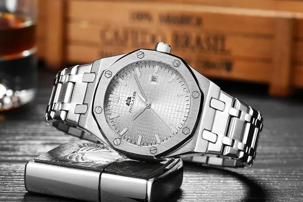 Paulareis Octa Steel Automatic Watch – Full Calendar 45mm-Paulareis-Viva Timepiece