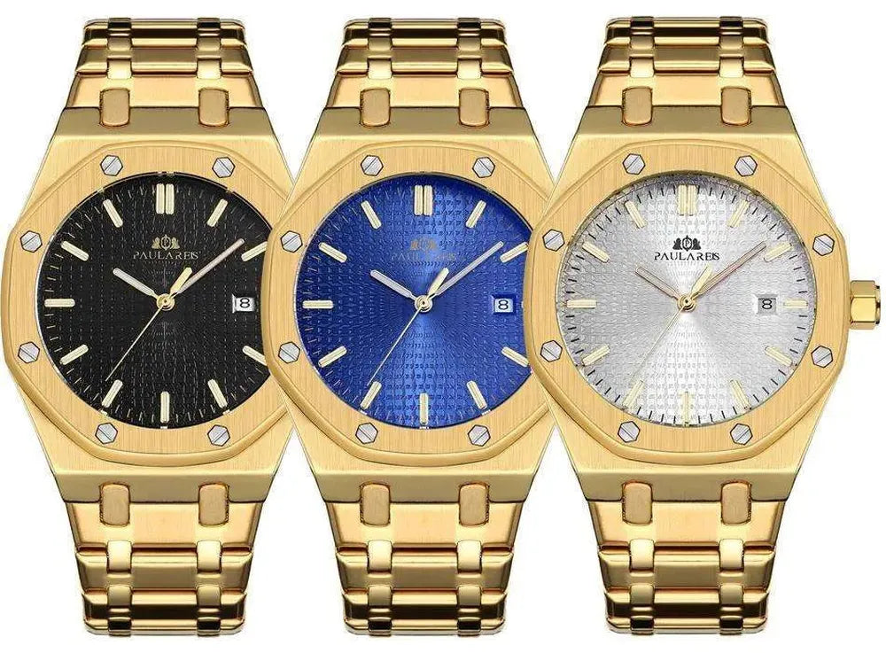 Paulareis 45mm Automatic Integrated Steel Watch – Full Calendar, Hardlex Crystal-Paulareis-Viva Timepiece