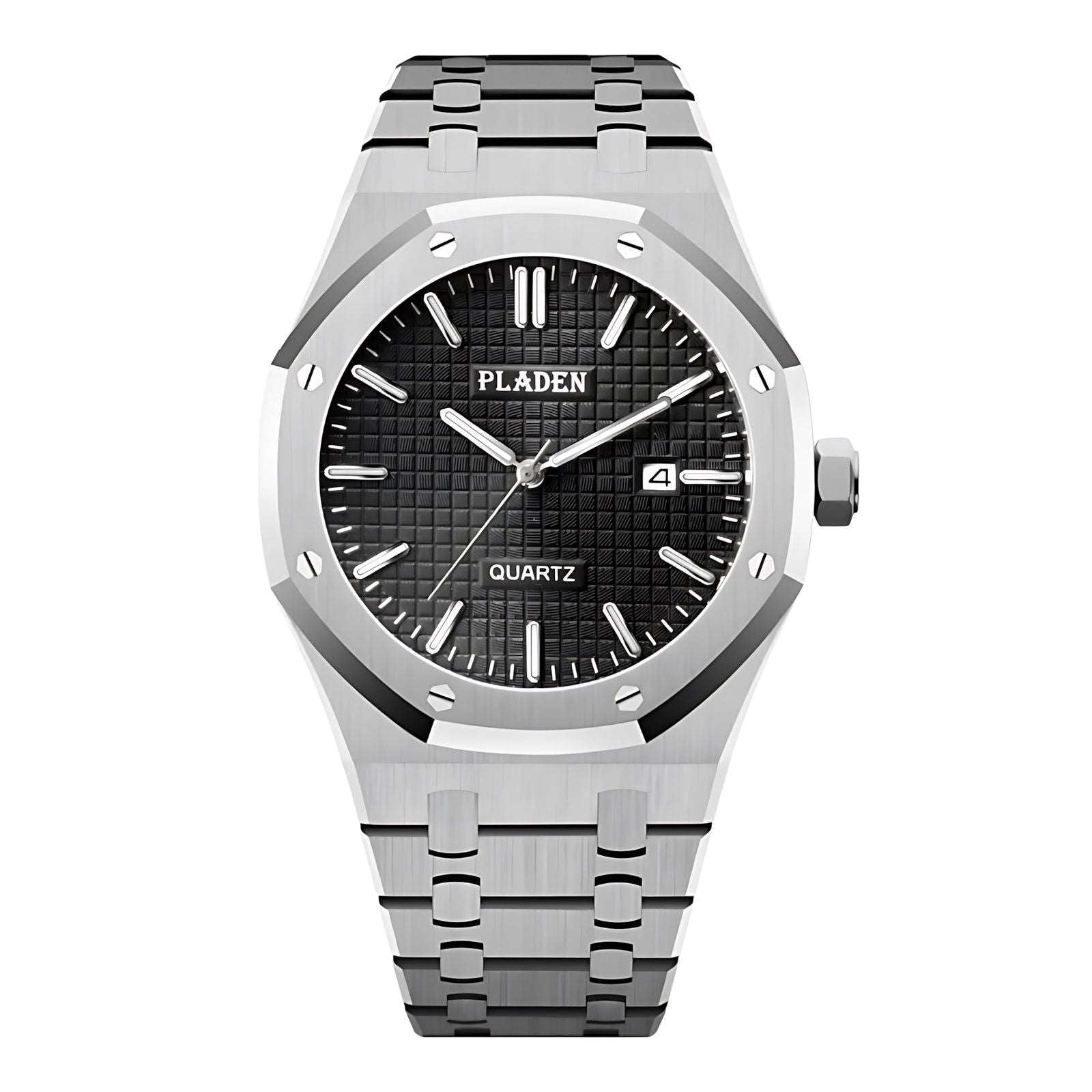 PLADEN Royal Oak Japan Quartz Caliber Homage Watches Steel Black