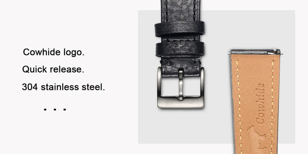 Premium Genuine Leather Watch Strap 18mm 20mm 22mm – Quick Release-Watch Bands-VivaStraps-Coffee-18mm-Viva Timepiece