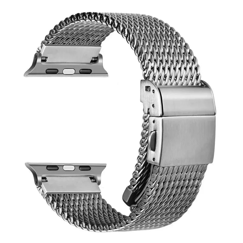 Premium Robust Milanese Mesh 316L Stainless Steel Strap for Apple Watch (38–49mm)-ModuLoop-Viva Timepiece