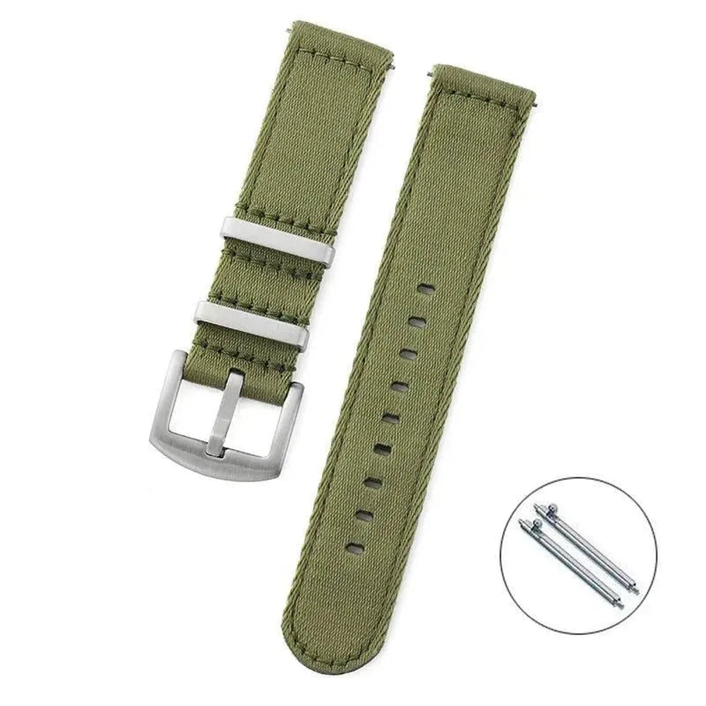 Smooth Nylon Sport Watch Strap – Universal Replacement Band 20mm 22mm-VivaStraps-Viva Timepiece