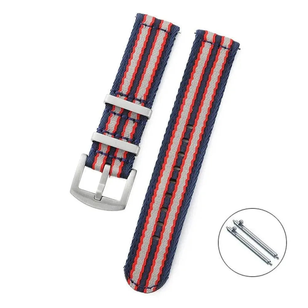 Smooth Nylon Sport Watch Strap – Universal Replacement Band 20mm 22mm-VivaStraps-Viva Timepiece