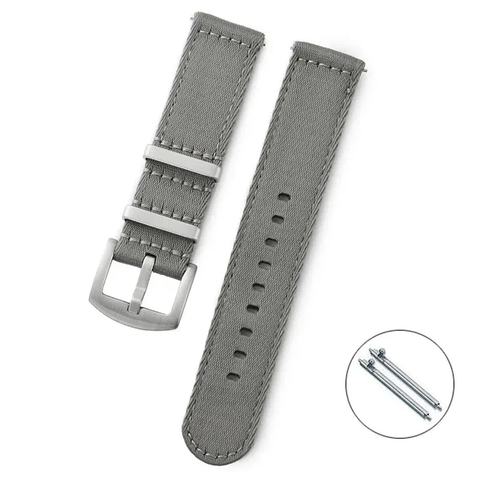 Smooth Nylon Sport Watch Strap – Universal Replacement Band 20mm 22mm-VivaStraps-Viva Timepiece