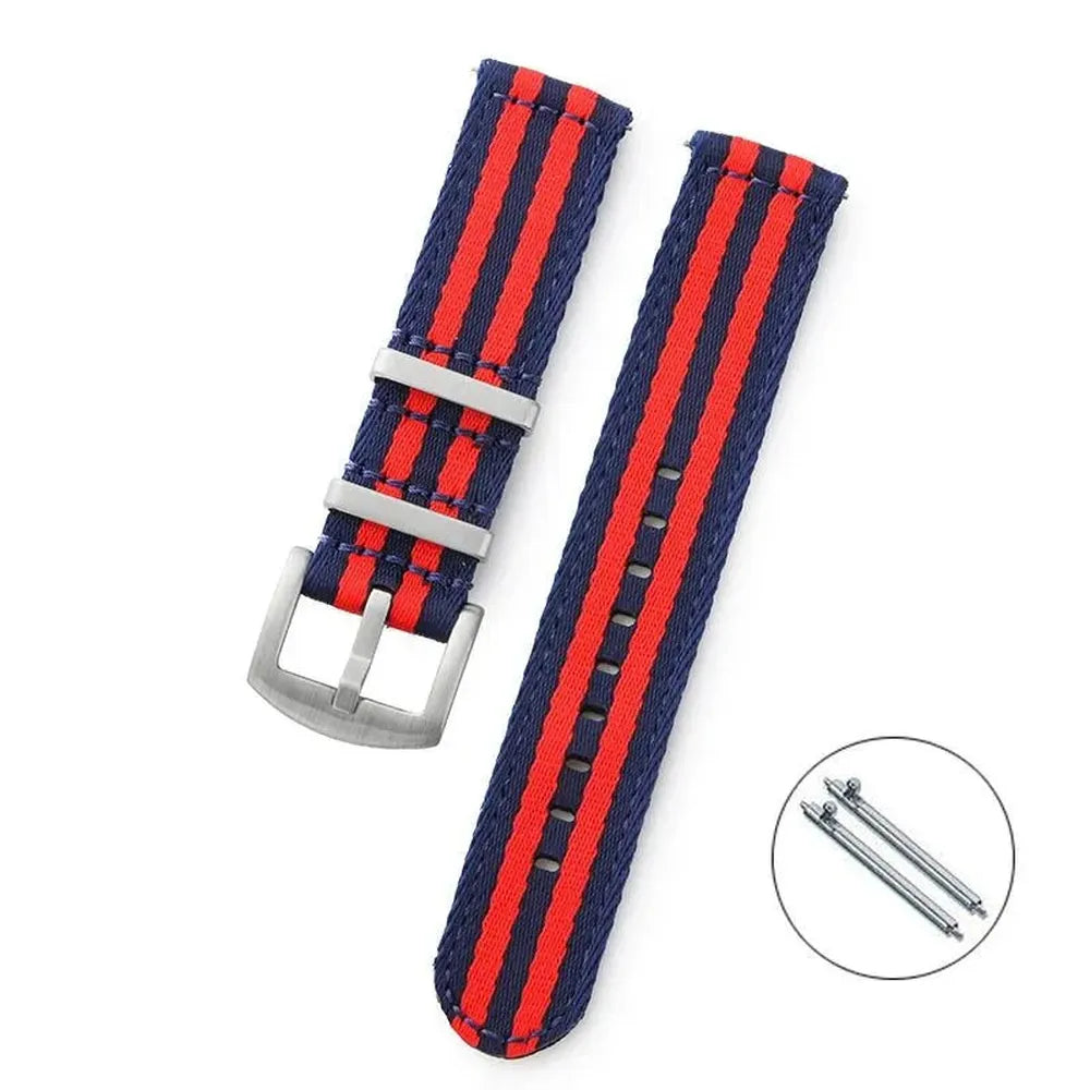 Smooth Nylon Sport Watch Strap – Universal Replacement Band 20mm 22mm-VivaStraps-Viva Timepiece