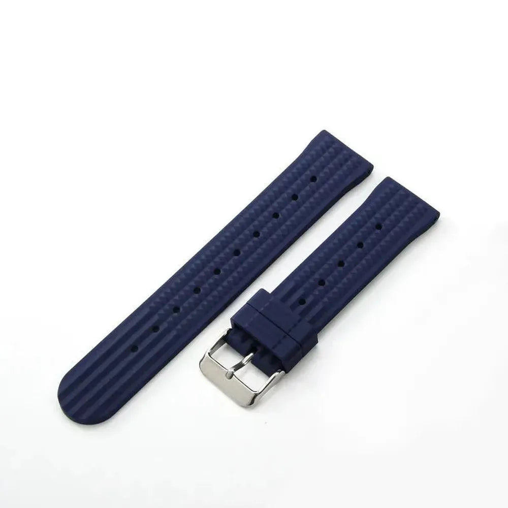 Waffle Textured Silicone Watch Strap – Quick Release 20mm 22mm-VivaStraps-Viva Timepiece