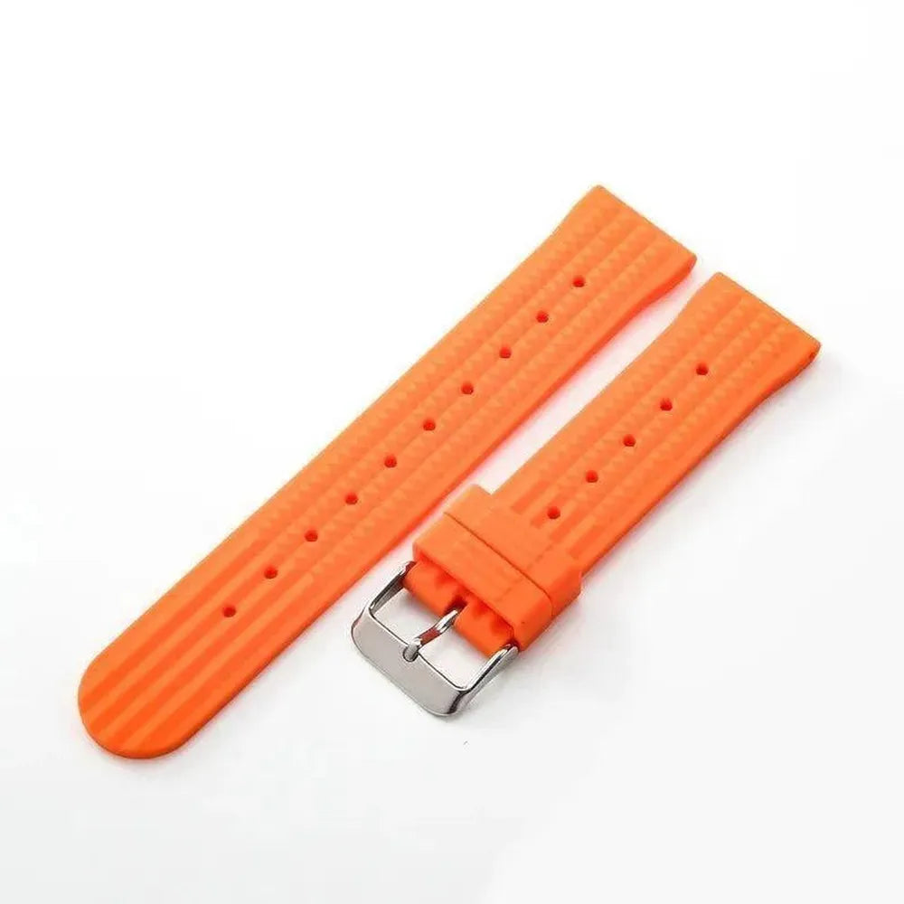 Waffle Textured Silicone Watch Strap – Quick Release 20mm 22mm-VivaStraps-Viva Timepiece