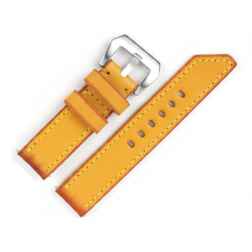 Quick Release Genuine Leather Watch Strap 18mm–26mm