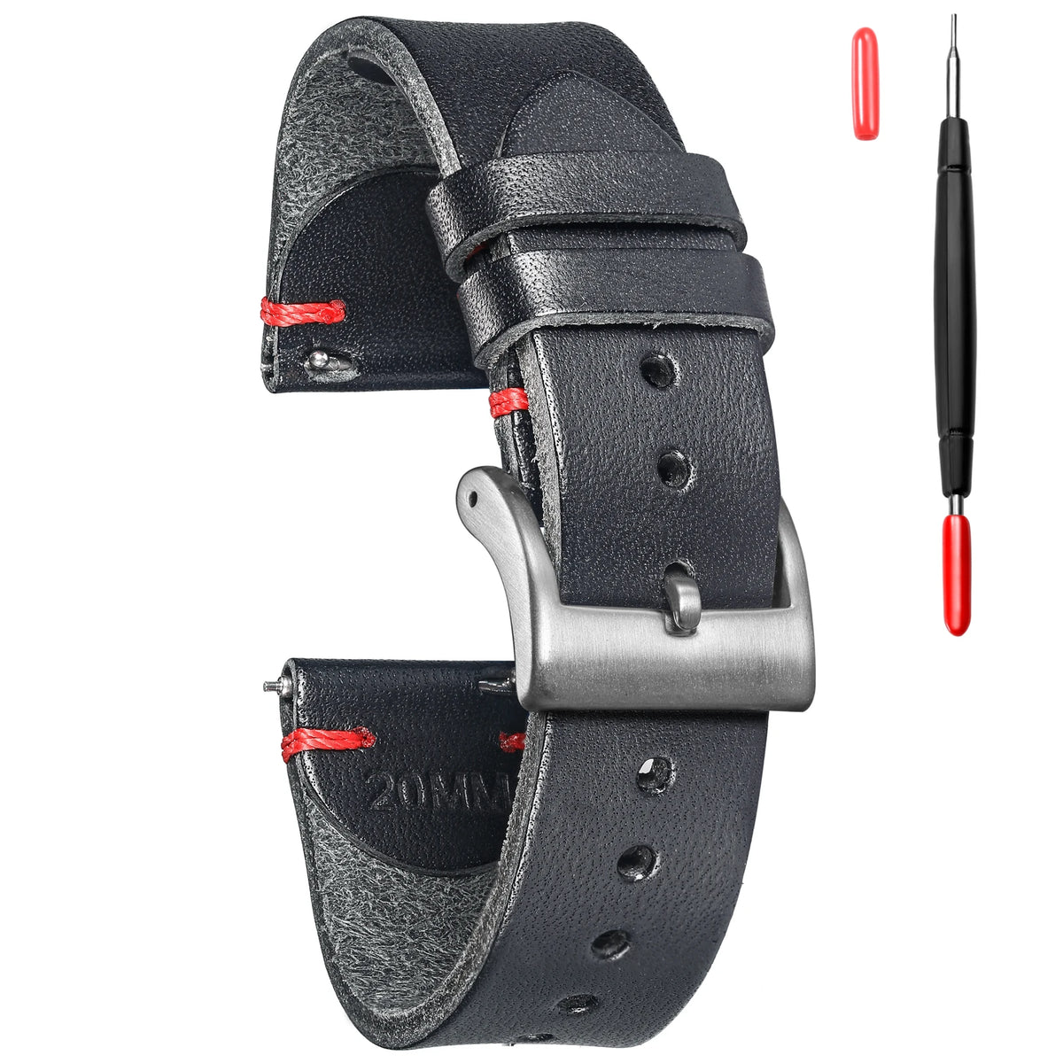 Quick Release Italian Oil-Wax Leather Watch Strap 18mm 20mm 22mm-Straptique-Viva Timepiece