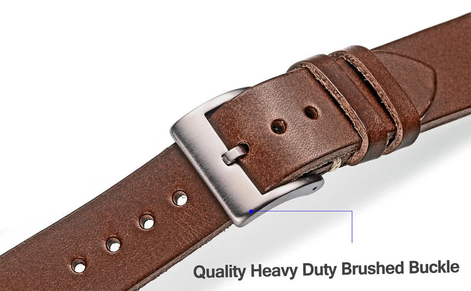 Quick Release Italian Oil-Wax Leather Watch Strap 18mm 20mm 22mm-Straptique-Viva Timepiece