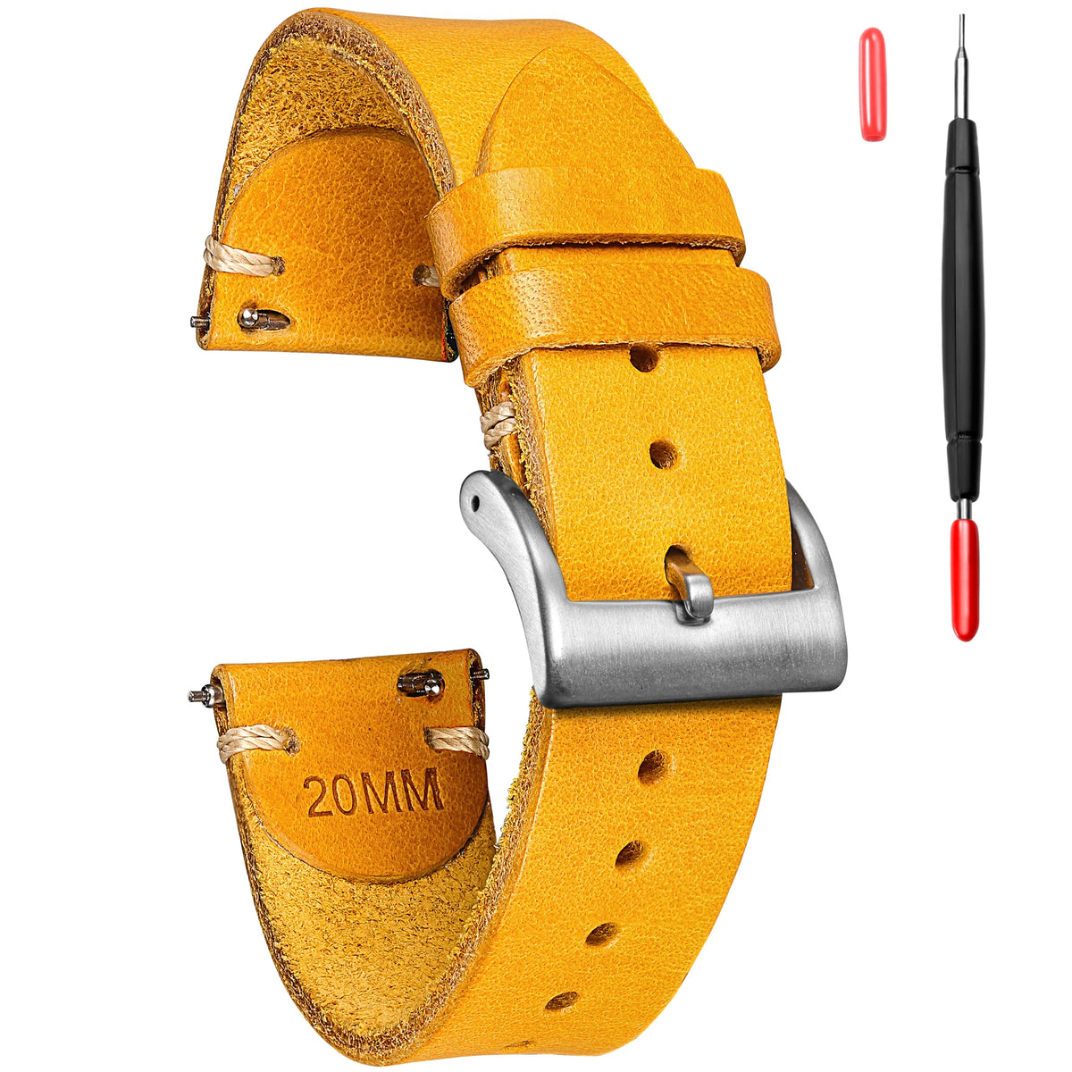 Quick Release Italian Oil-Wax Leather Watch Strap 18mm 20mm 22mm-Straptique-Viva Timepiece