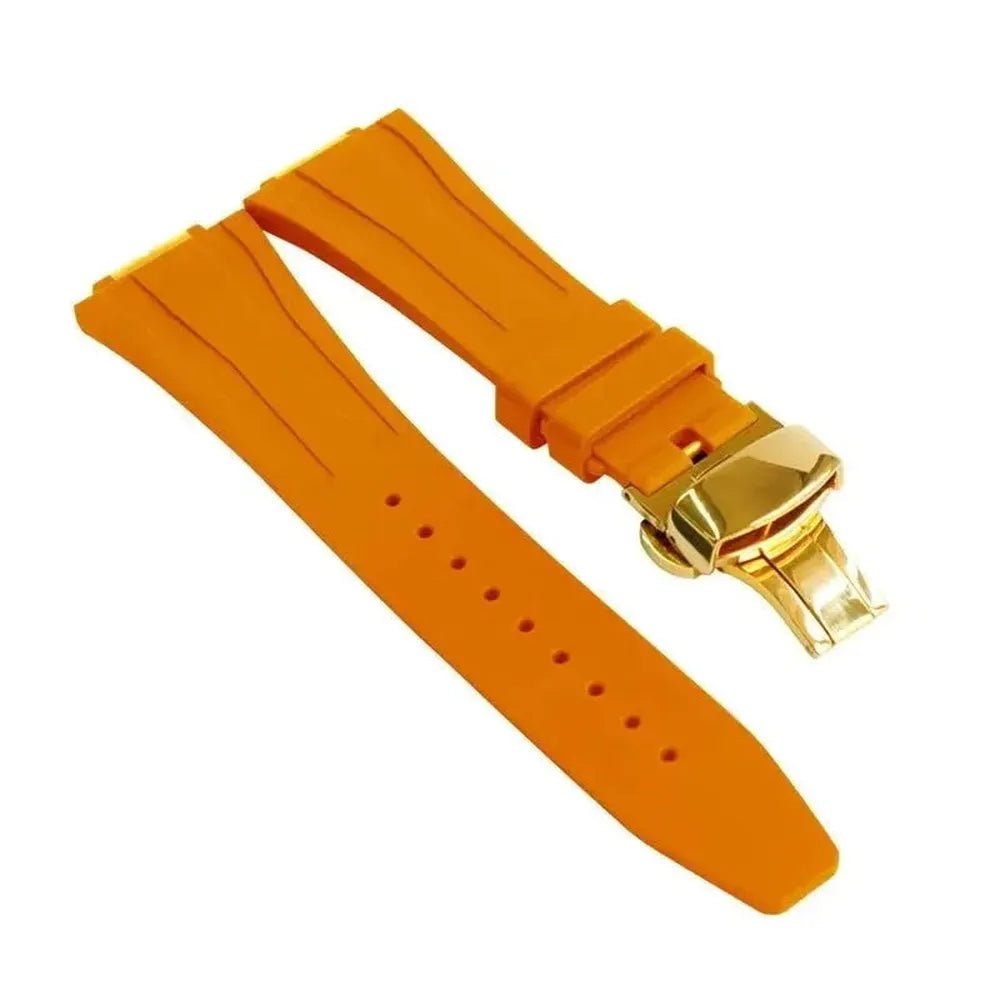 Fluorine Rubber Strap with Butterfly Clasp – Compatible with GA-2100, GA-2110, GM-2100, GM-5600-VivaStraps-Viva Timepiece
