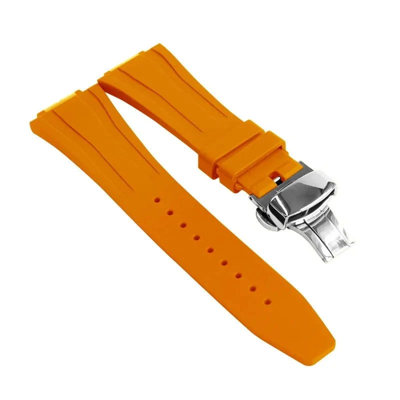 Replacement Fluorine Rubber Strap Butterfly Clasp for Casio G Shock GA 2100 GM 2100 GA 2110 GM 5600