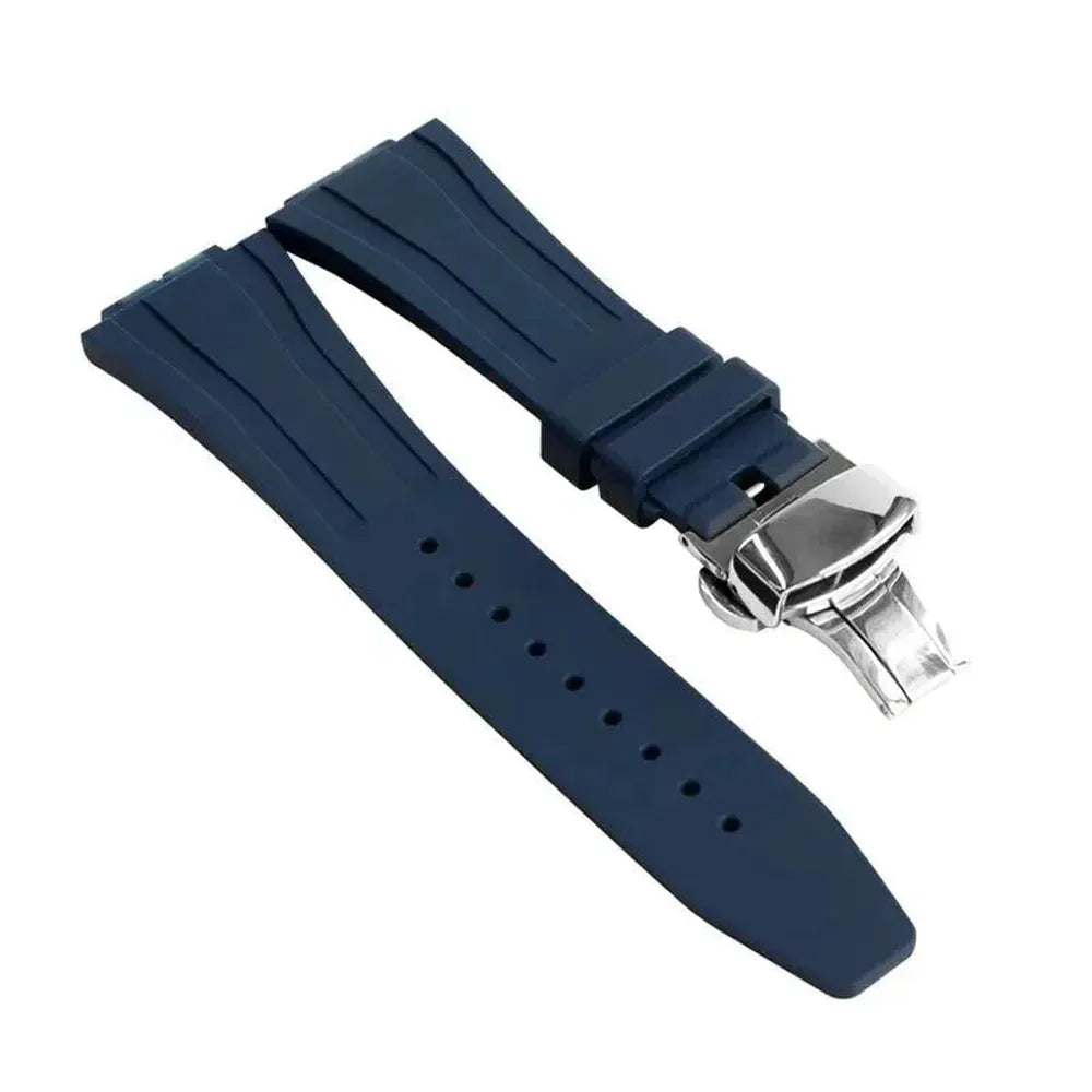 Fluorine Rubber Strap with Butterfly Clasp – Compatible with GA-2100, GA-2110, GM-2100, GM-5600-VivaStraps-Viva Timepiece