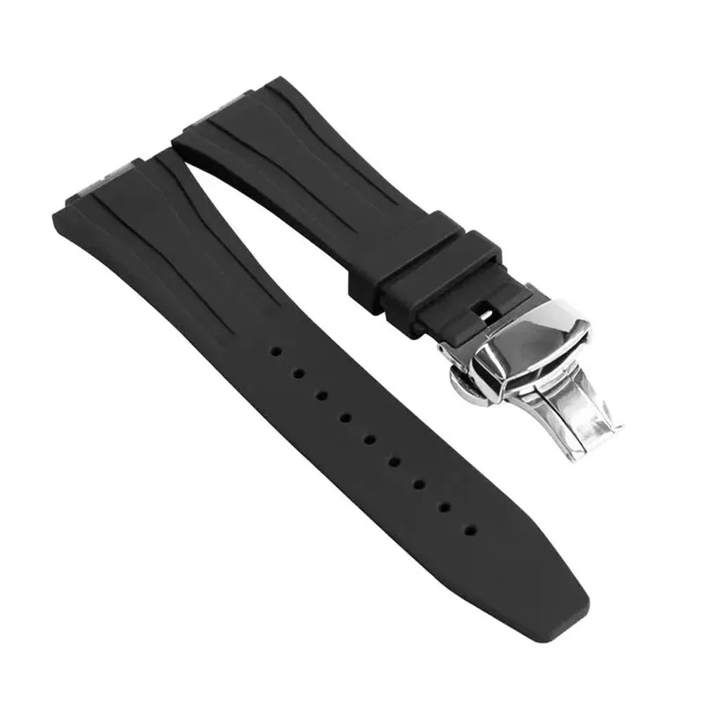 Fluorine Rubber Strap with Butterfly Clasp – Compatible with GA-2100, GA-2110, GM-2100, GM-5600-VivaStraps-Viva Timepiece
