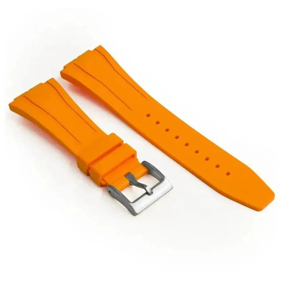 Fluorine Rubber Strap with Butterfly Clasp – Compatible with GA-2100, GA-2110, GM-2100, GM-5600-VivaStraps-Viva Timepiece