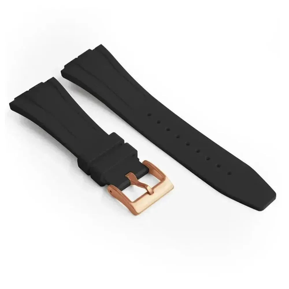 Fluorine Rubber Strap with Butterfly Clasp – Compatible with GA-2100, GA-2110, GM-2100, GM-5600-VivaStraps-Viva Timepiece