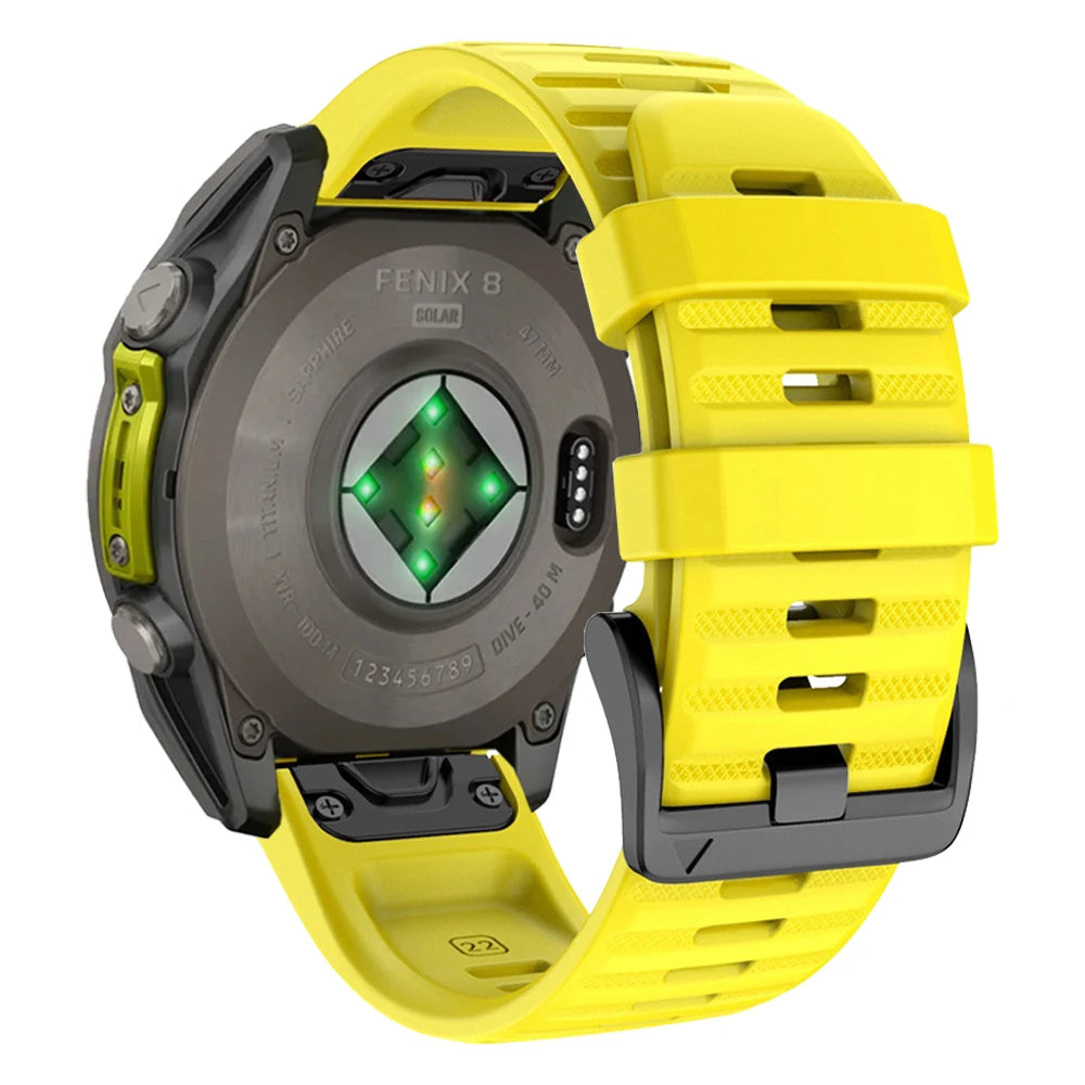 QuickFit Silicone Watch Band Compatible with Garmin Fenix & Epix (22mm / 26mm)
