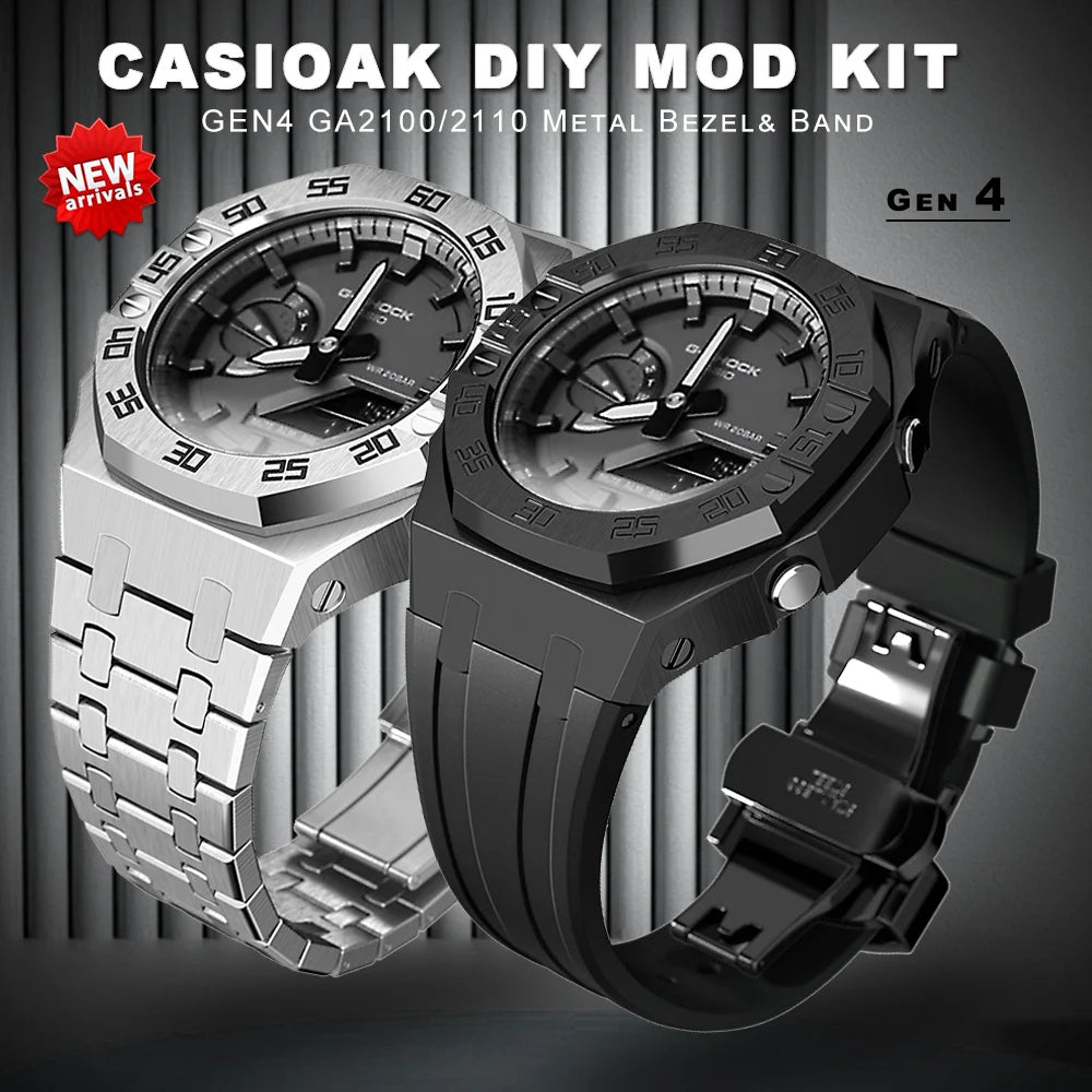 Casioak Mod Kit Gen 4 Edición de bisel numérico para GA2100