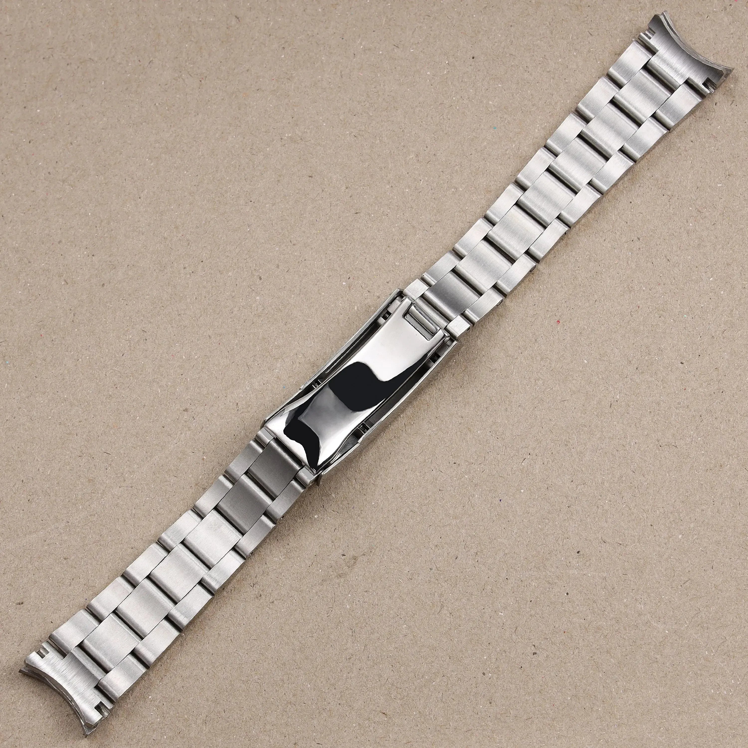 Matte & Polished Bracelet 904L Stainless Steel Watch Band with Glidelock Clasp – 20mm / 21mm-ChronoCraft-Viva Timepiece