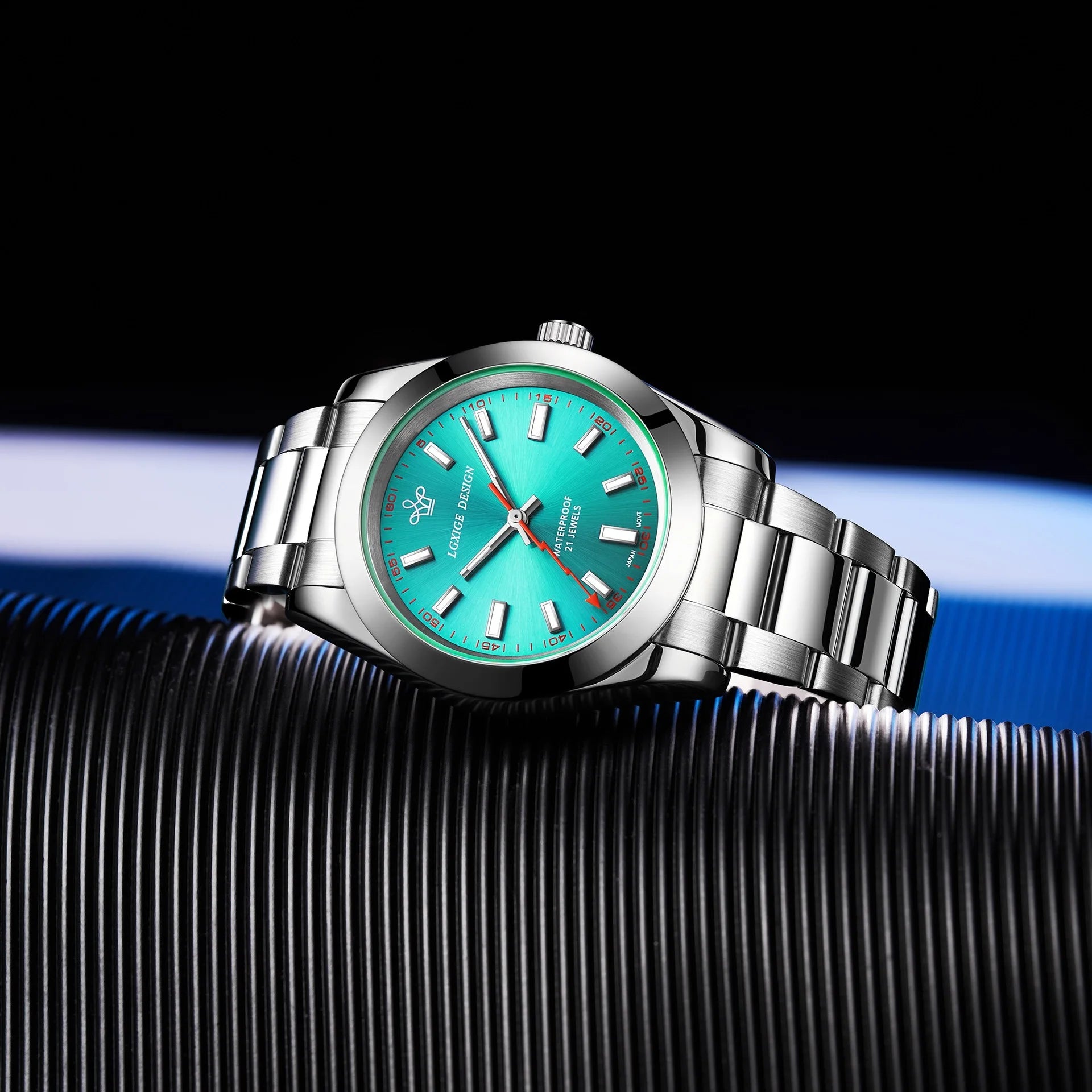 LGXIGE 40mm Quartz Classic Watch – Stainless Steel, Hardlex Crystal-LGXIGE-Viva Timepiece