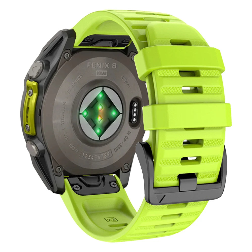 QuickFit Silicone Watch Band Compatible with Garmin Fenix & Epix (22mm / 26mm)