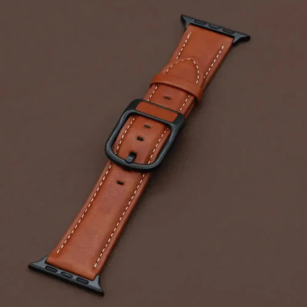 PU Leather Watch Band Compatible with Apple Watch Series 1–10 & Ultra (38–49mm)-ModuLoop-Viva Timepiece