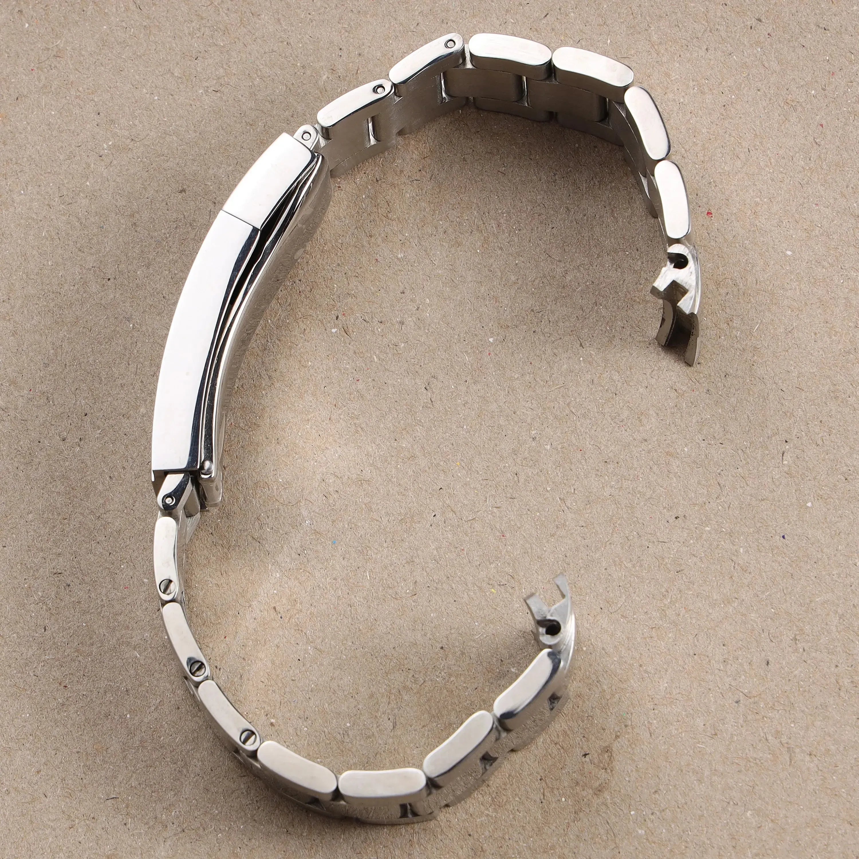 Matte & Polished Bracelet 904L Stainless Steel Watch Band with Glidelock Clasp – 20mm / 21mm-ChronoCraft-Viva Timepiece