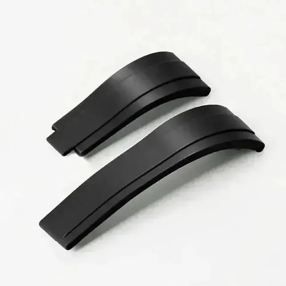 20mm Curved-End Rubber Watch Strap with Folding Clasp-VivaStraps-Viva Timepiece