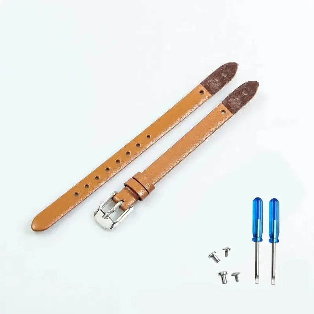 8mm Genuine Leather Watch Strap Compatible with Fossil ES Series-VivaStraps-Viva Timepiece