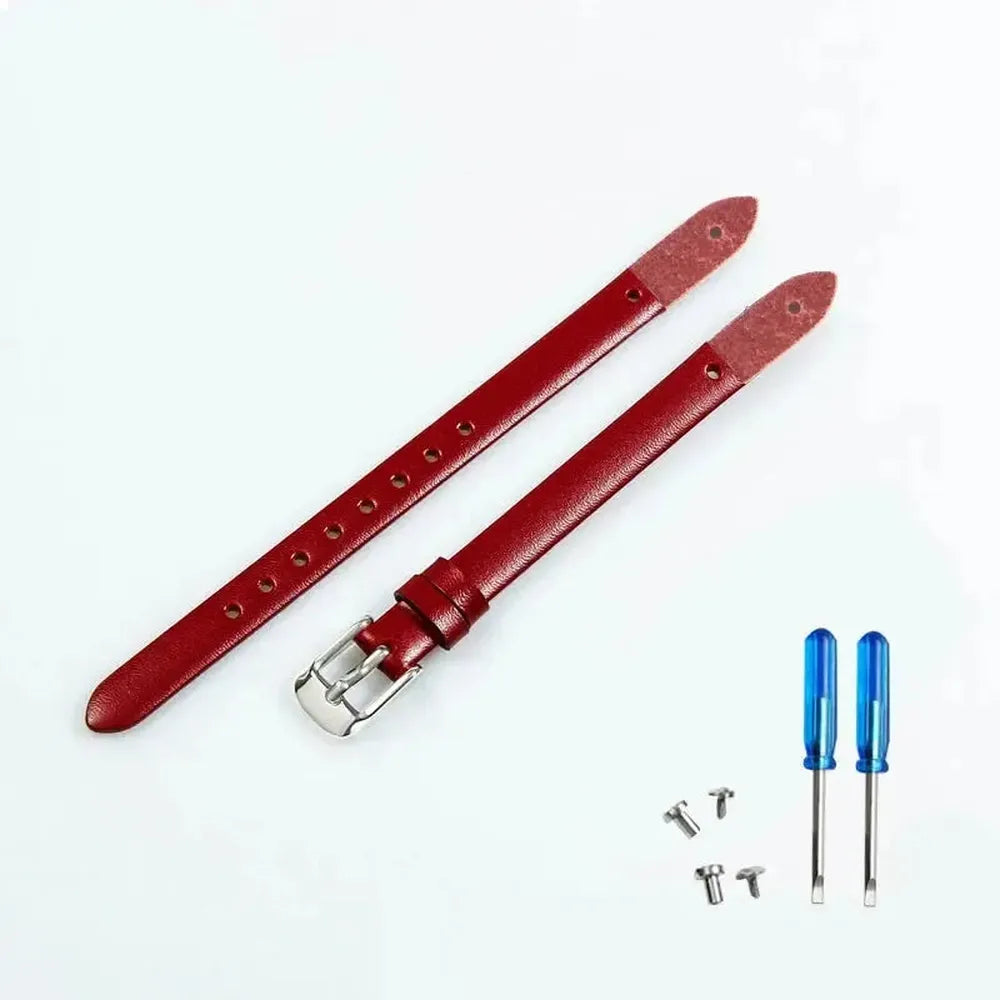 8mm Genuine Leather Watch Strap Compatible with Fossil ES Series-VivaStraps-Viva Timepiece