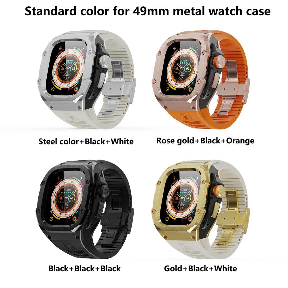 UltraShield Stainless Steel Luxury Cases for Apple Watch Ultra Series - Viva Timepiece
