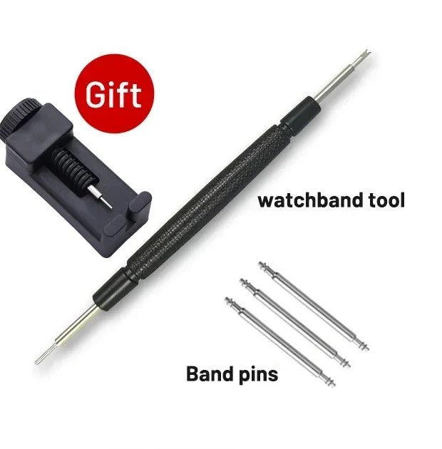 Stainless Steel Dress Watch Bracelet 19mm – Compatible with Le Locle T006 / T41