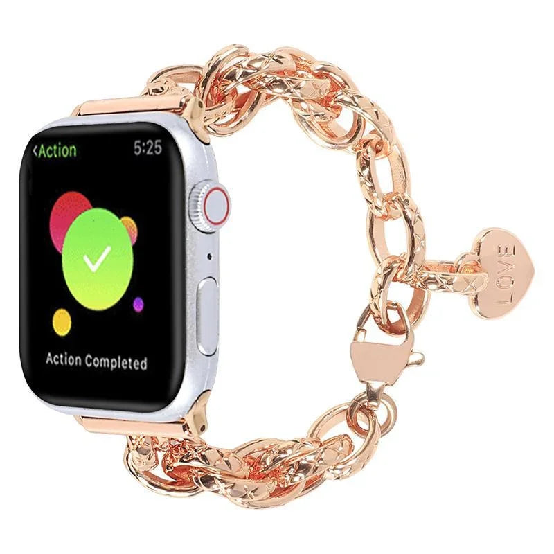 Jewelry Chain Metal Watch Band – Compatible with Apple Watch