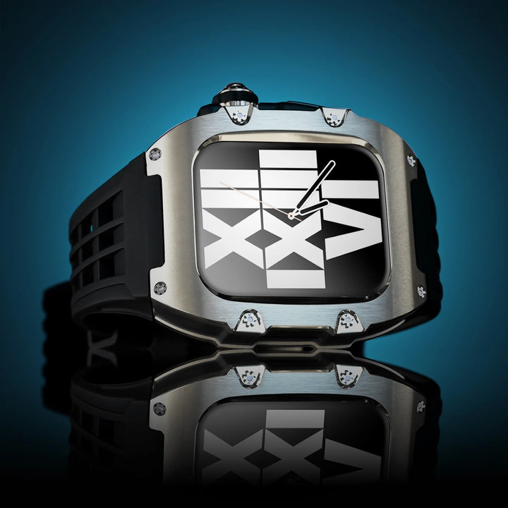 Kit Elite de modificación de caja de acero inoxidable para Apple Watch 44/45 MM