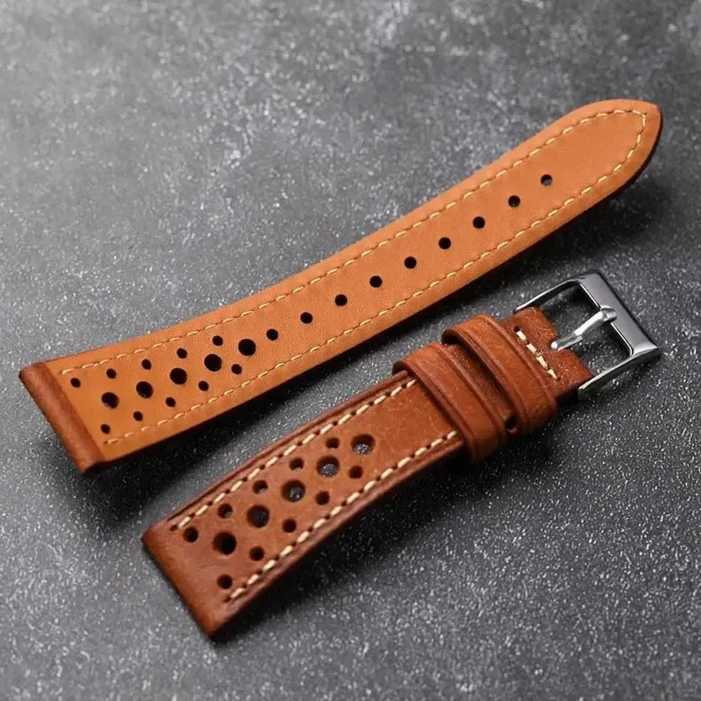 Pueblo Italian Leather Watch Strap – Ventilated Ultra-Thin 18mm to 22mm-VivaStraps-Viva Timepiece