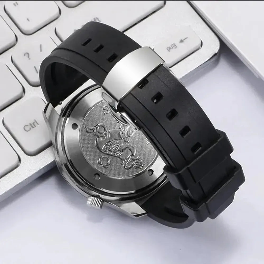 Quick Release Rubber Watch Strap with Push Clasp – 20mm 22mm 24mm-VivaStraps-Viva Timepiece