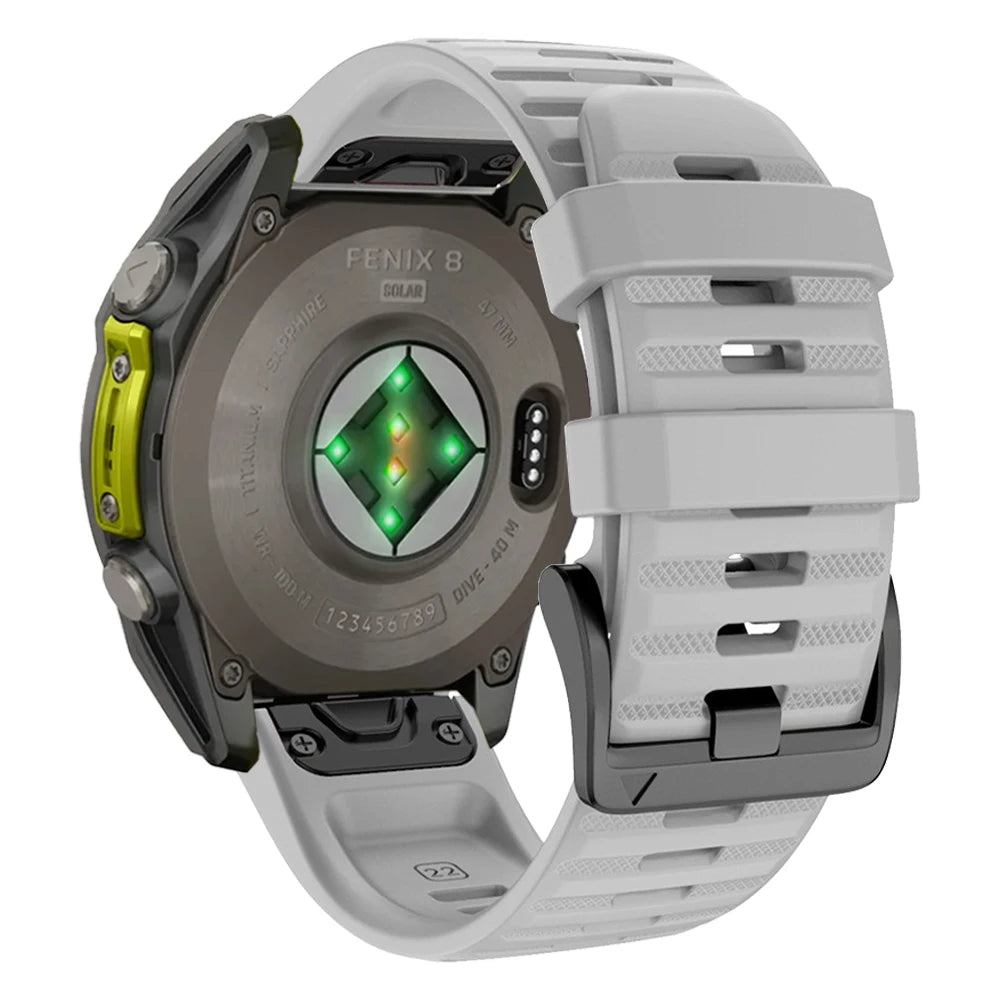 QuickFit Silicone Watch Band Compatible with Garmin Fenix & Epix (22mm / 26mm)