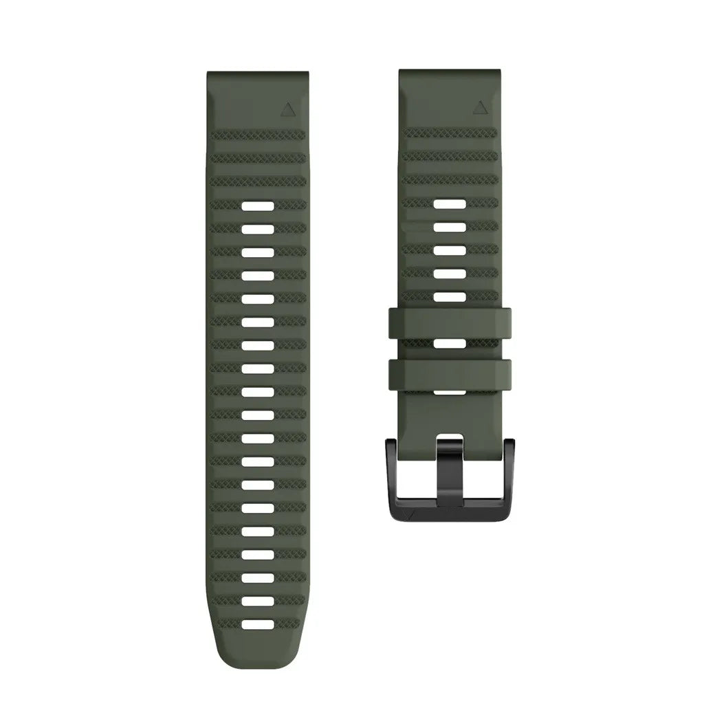 QuickFit Silicone Watch Band Compatible with Garmin Fenix & Epix (22mm / 26mm)