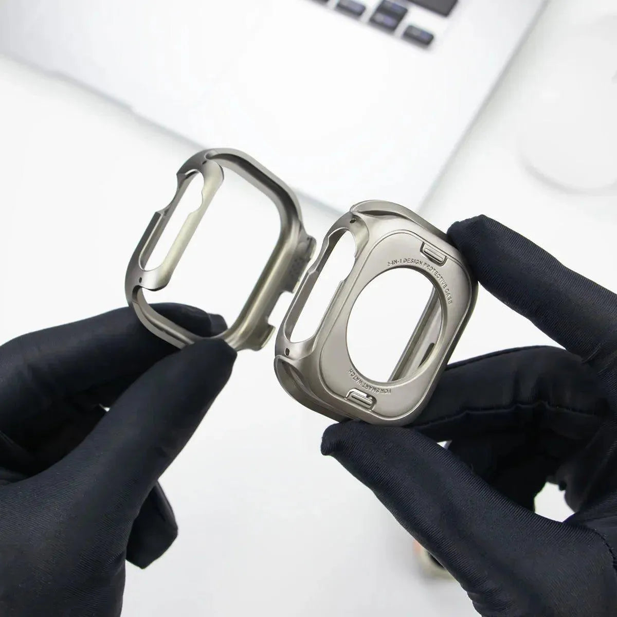 Titanium Alloy Bezel Case – for Apple Watch Ultra & Series 5–9 (40–49mm)-Tivra-Viva Timepiece