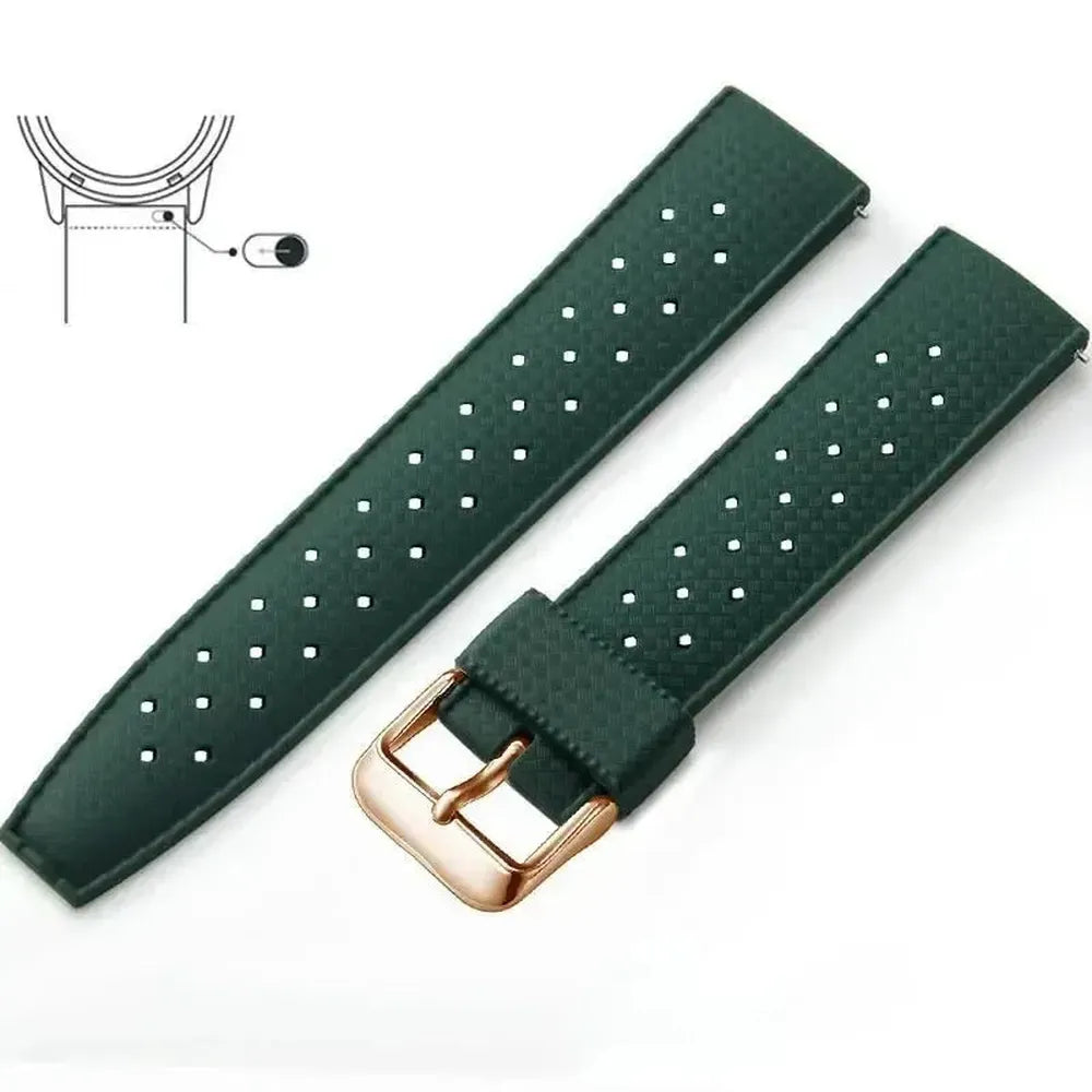 Tropical-Style Quick Release Silicone Watch Strap 18mm / 20mm / 22mm