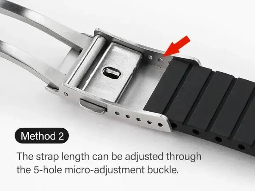 FKM Cut-to-Fit Performance Rubber Watch Strap, 18-22mm-VivaStraps-Viva Timepiece