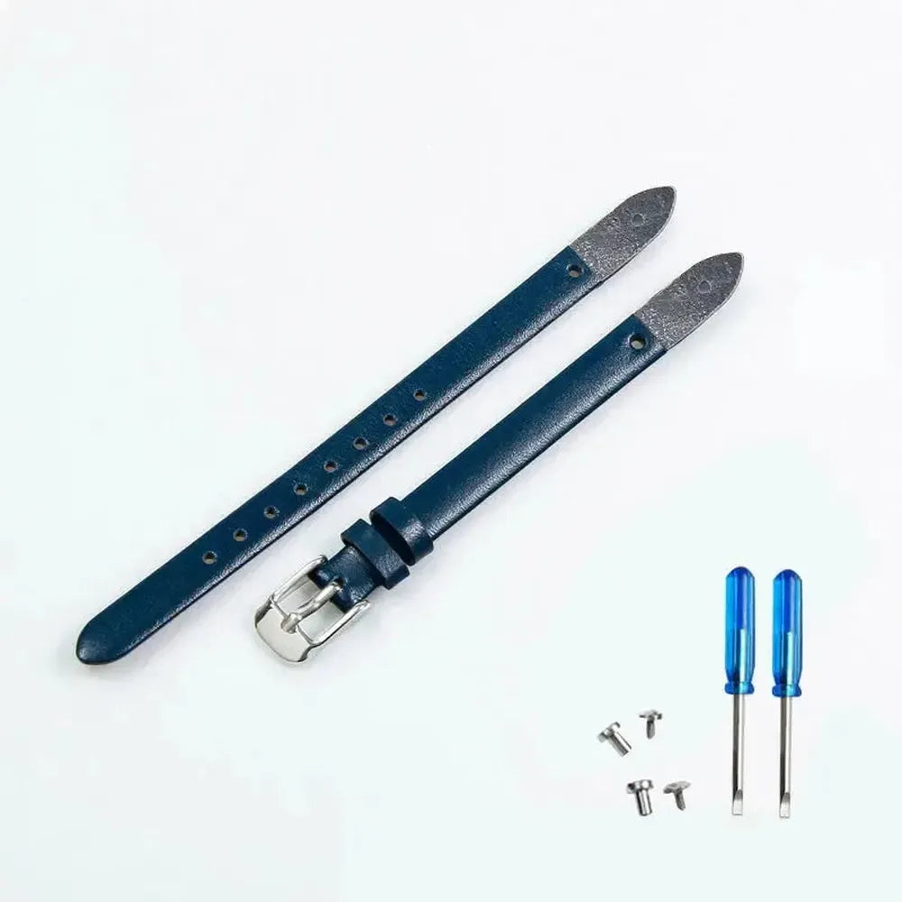 8mm Genuine Leather Watch Strap Compatible with Fossil ES Series-VivaStraps-Viva Timepiece