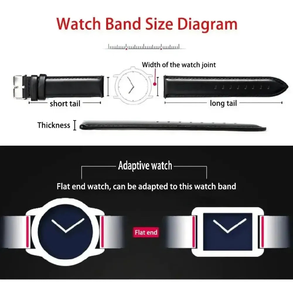 Premium Alligator-Pattern Leather Watch Strap with Butterfly Clasp – 14mm to 24mm-VivaStraps-Viva Timepiece