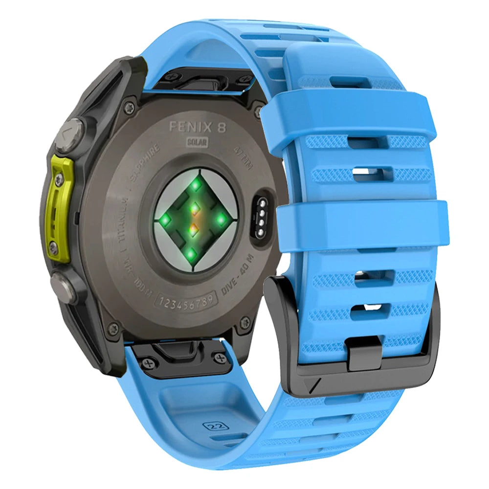 QuickFit Silicone Watch Band Compatible with Garmin Fenix & Epix (22mm / 26mm)