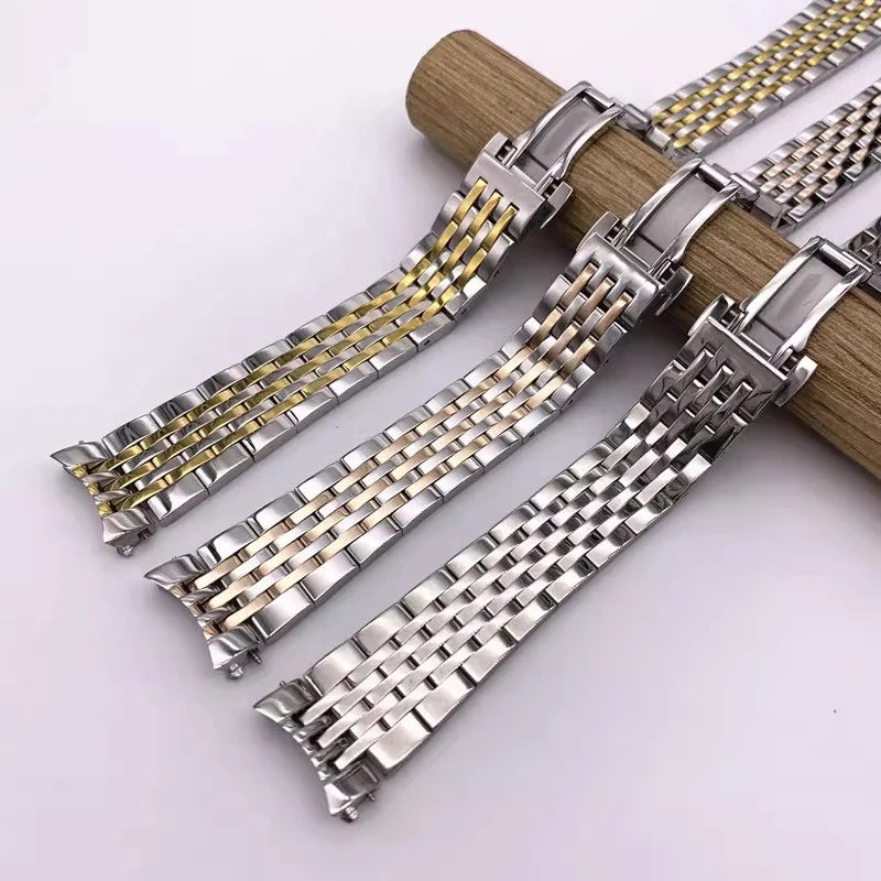 Stainless Steel Dress Watch Bracelet 19mm – Compatible with Le Locle T006 / T41